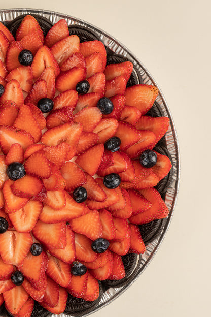 Pay de oreo con fresas