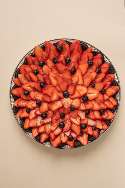 Pay de oreo con fresas