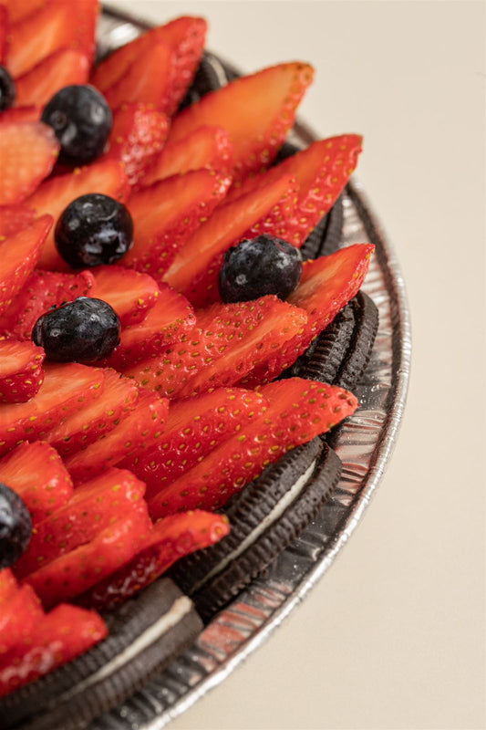 Pay de oreo con fresas